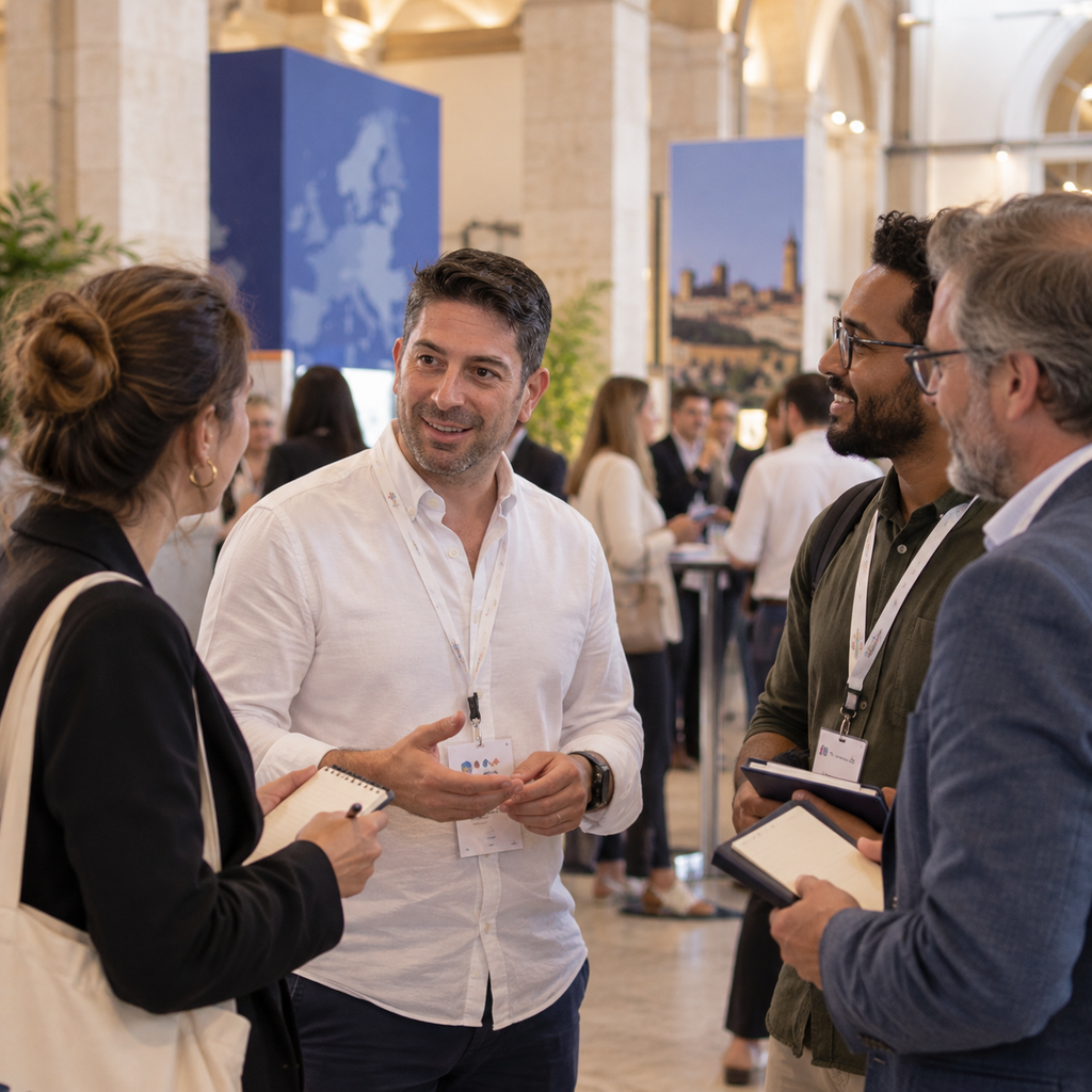 Profesionales internacionales en un encuentro sobre proyectos europeos